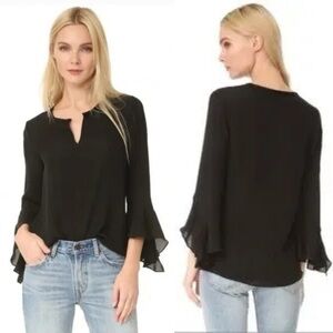 Kobi Halperin Shia Silk Blouse Top Long Sleeve